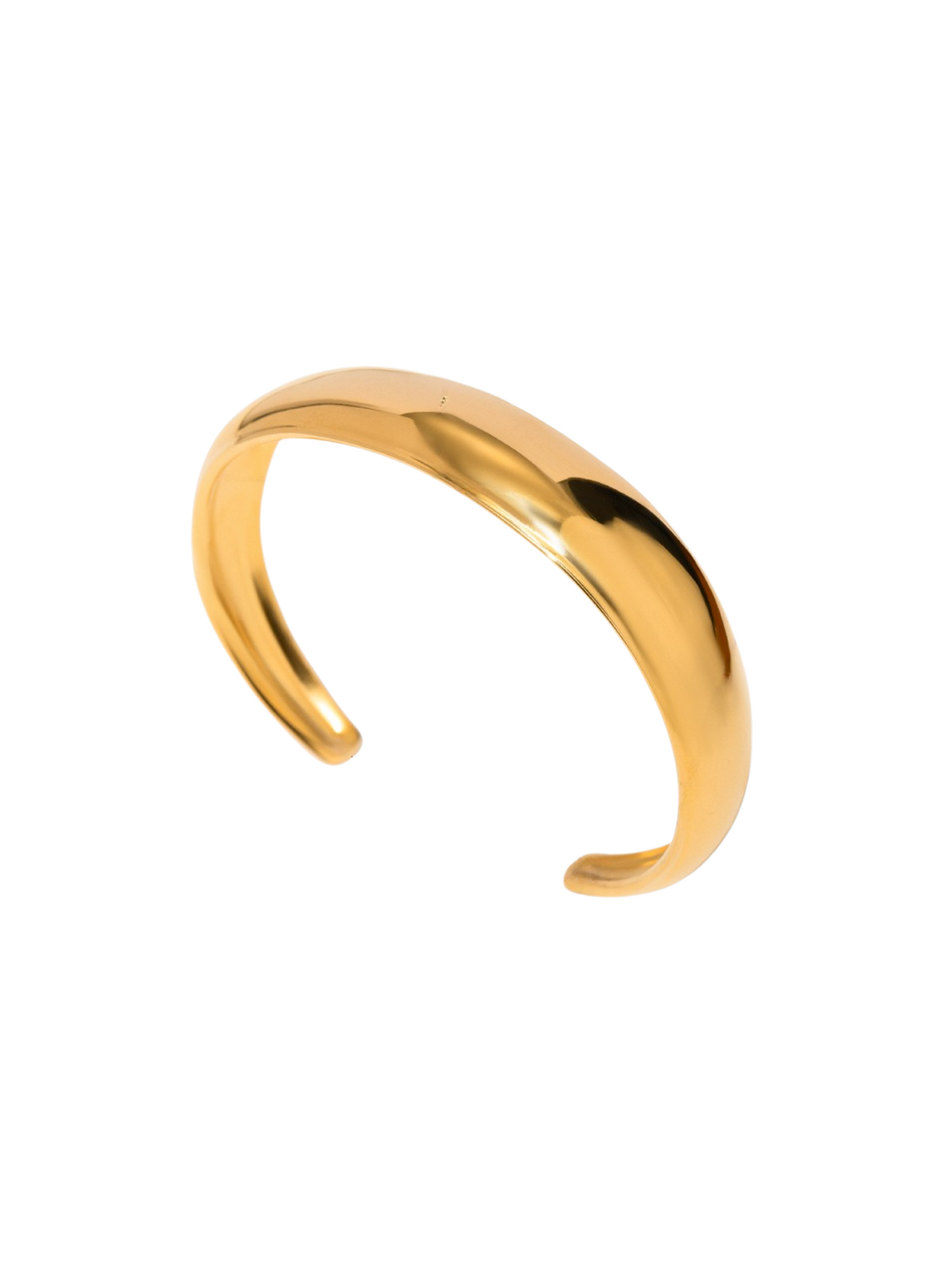 Gold Hammered Cuff Bracelet