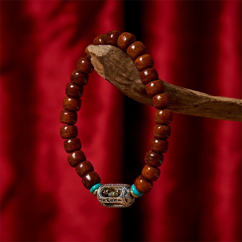 Buddha Stones Bone Beads Vajra Three-eyed Dzi Bead Luck Bracelet