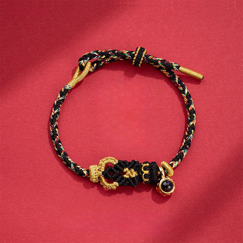 Buddha Stones String Projection Stone Hand-woven Buddha Knots Connection Bracelet
