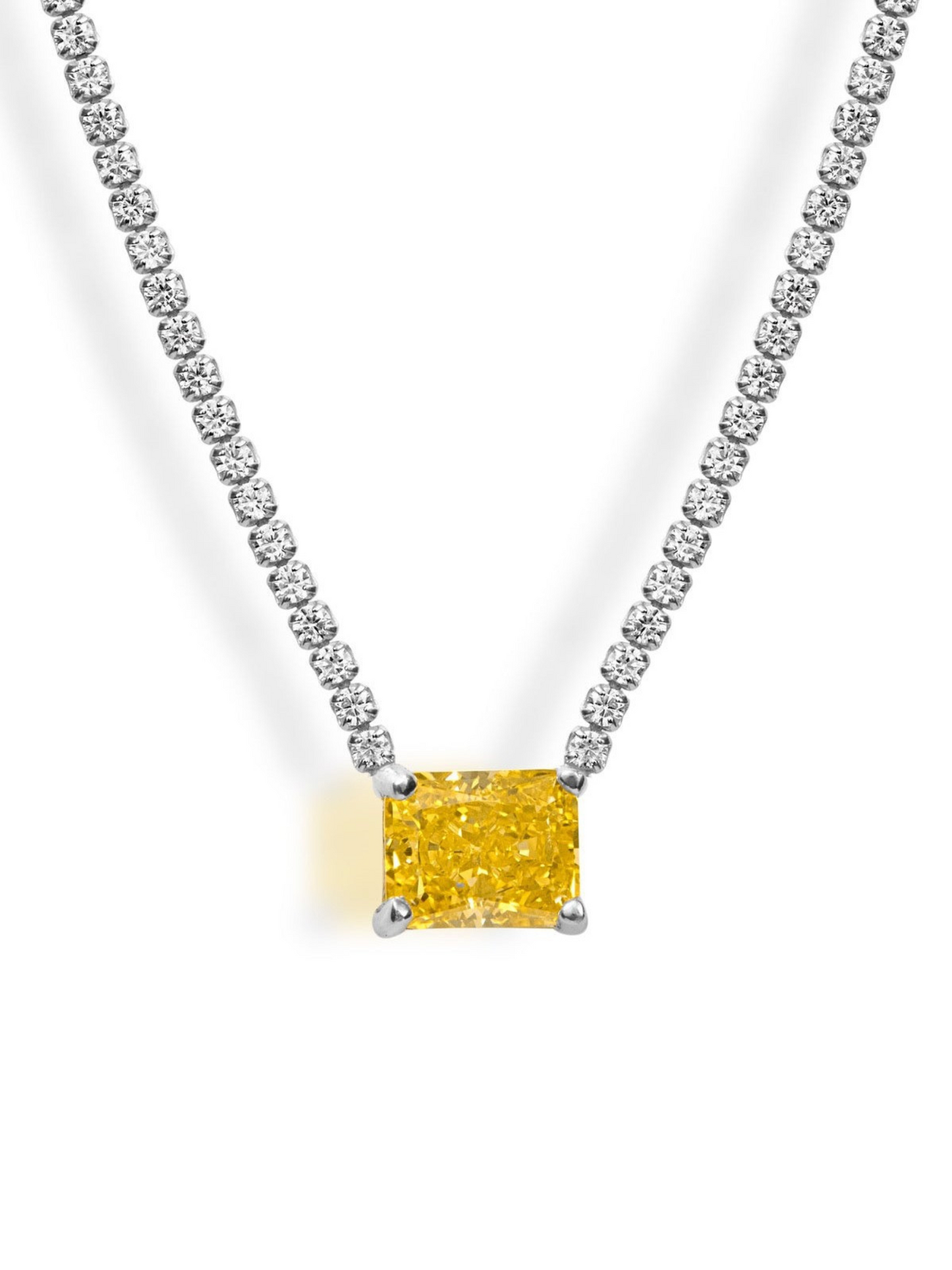 Tennis Chain Pendant Necklace