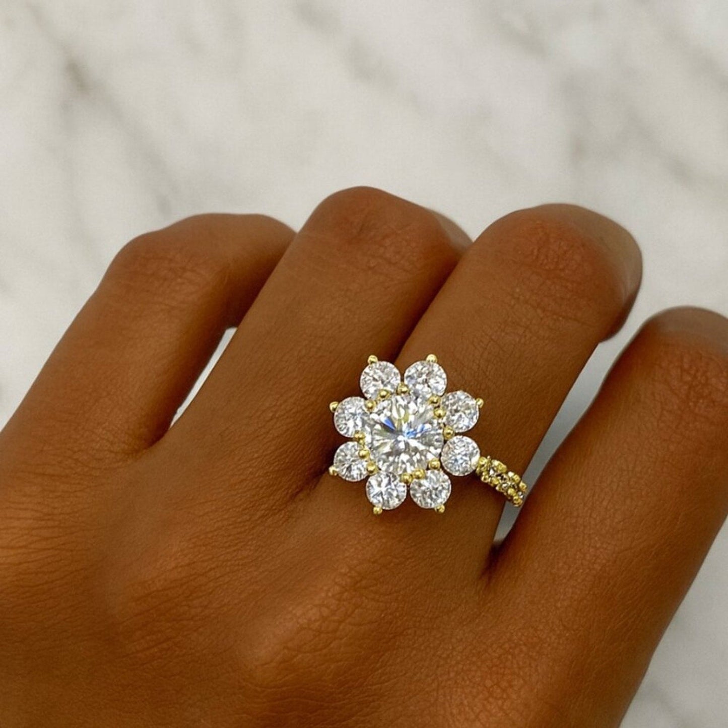 "blakely" Lab Diamond 925 Sterling Ring