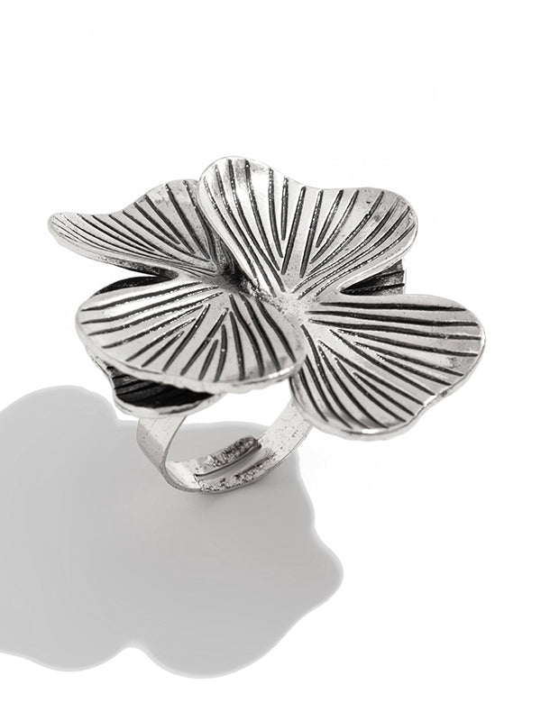 Irregularity Flower Shape Geometric Rings Accessories