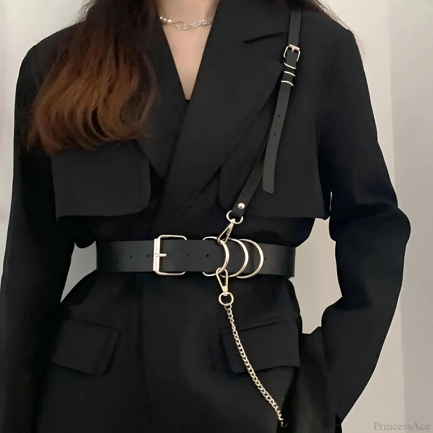 Dark Harness Waist Belt