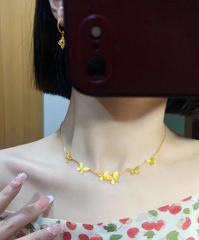 Gold Sterling Silver Overgild Princess Necklace
