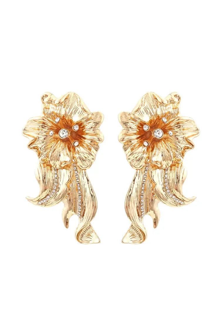 Lyla Golden Flower Earrings