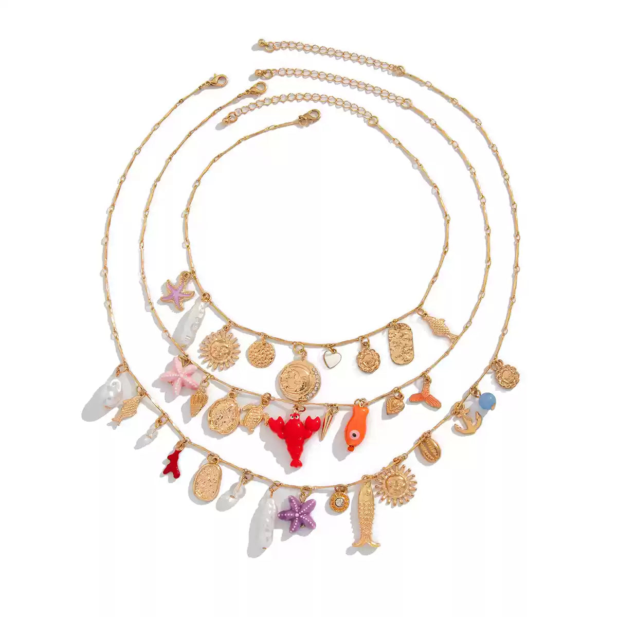 Rylie Charm Necklace Set
