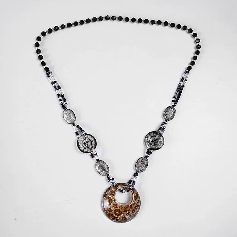Aleeyah Leopard Print Necklace