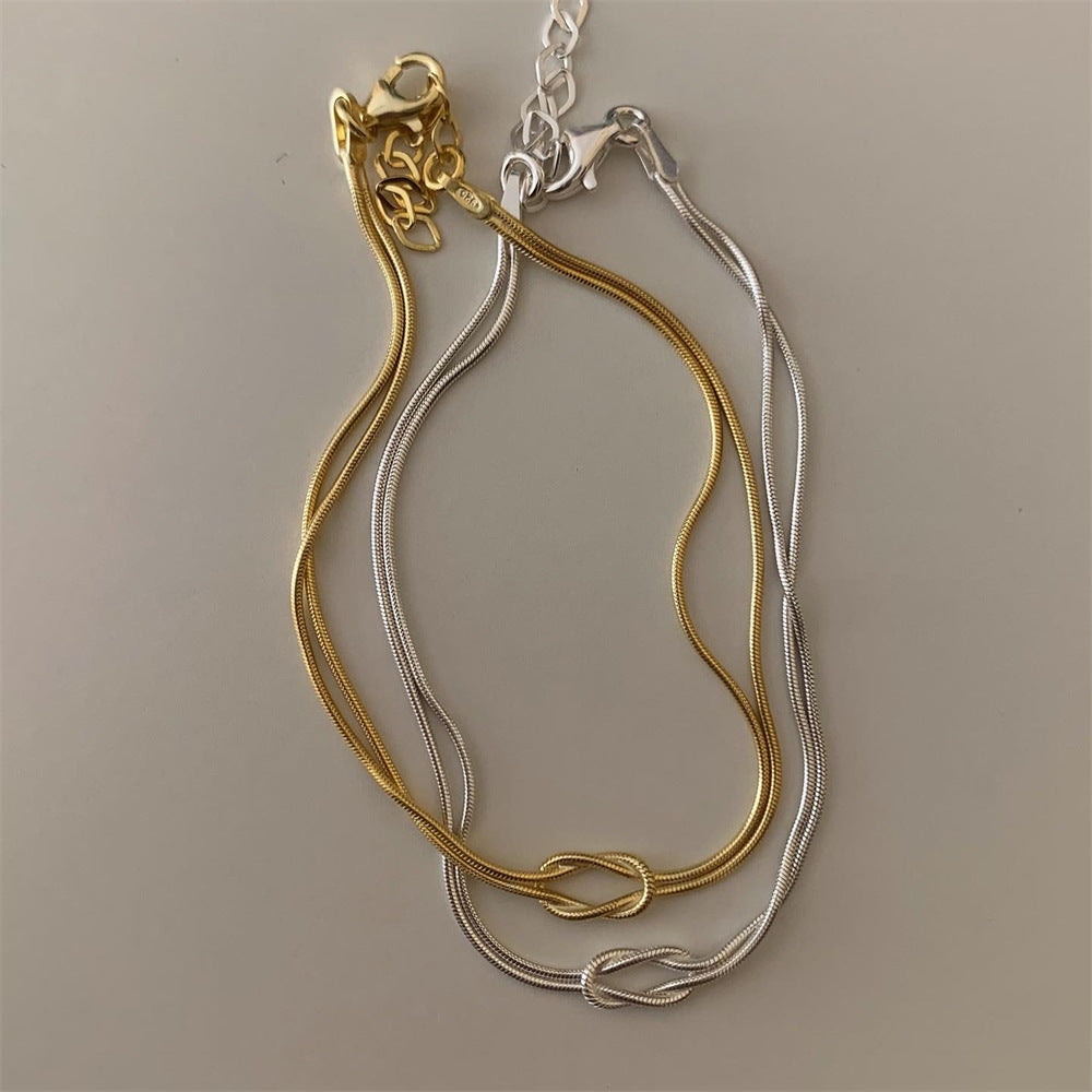 Knot Snake Chain Necklace