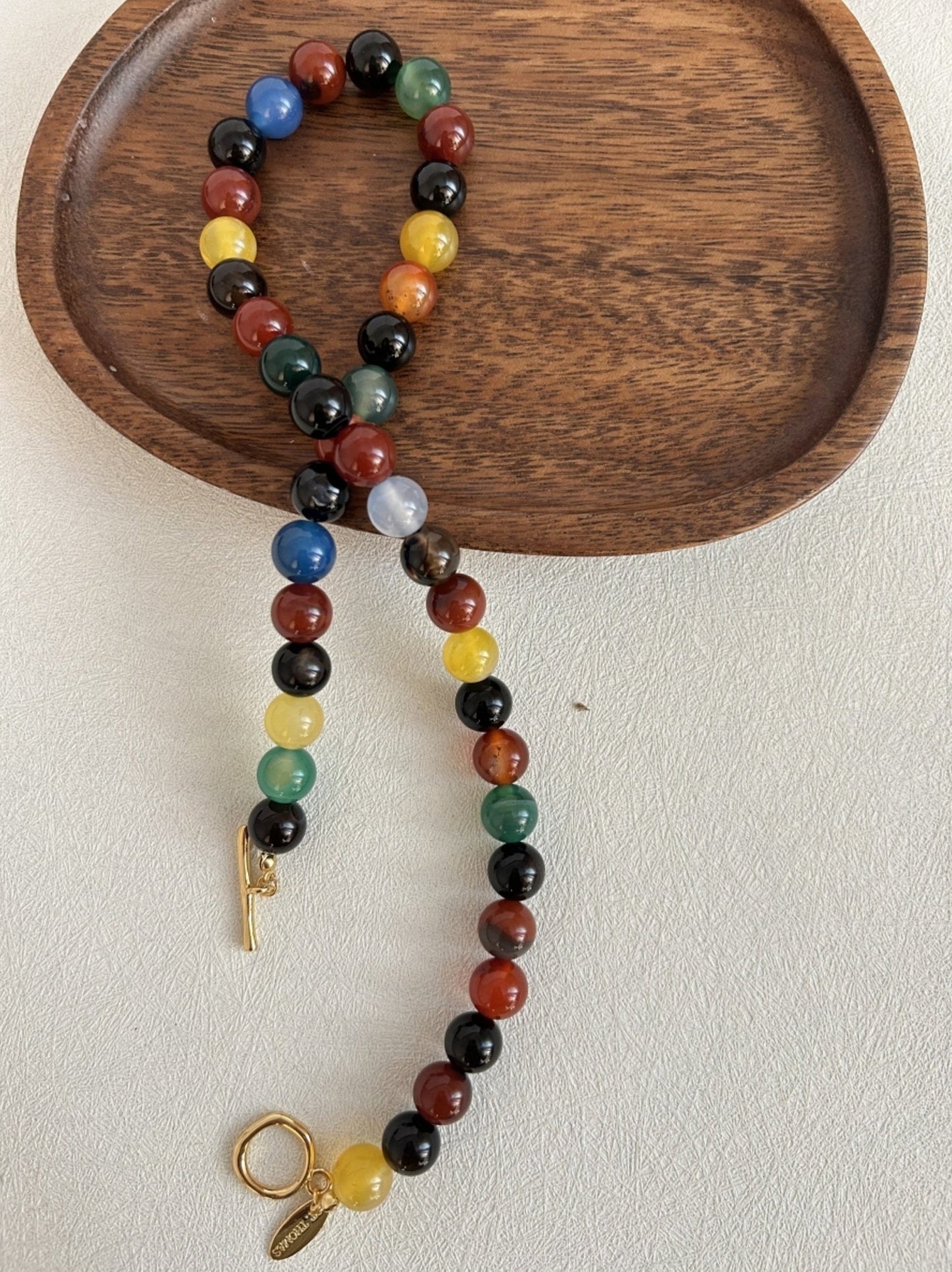 Colorful Gemstone Bead Necklace