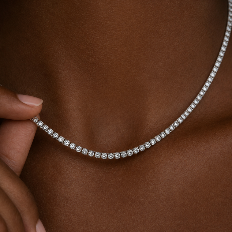 "kenzie" Dainty Tennis Necklace
