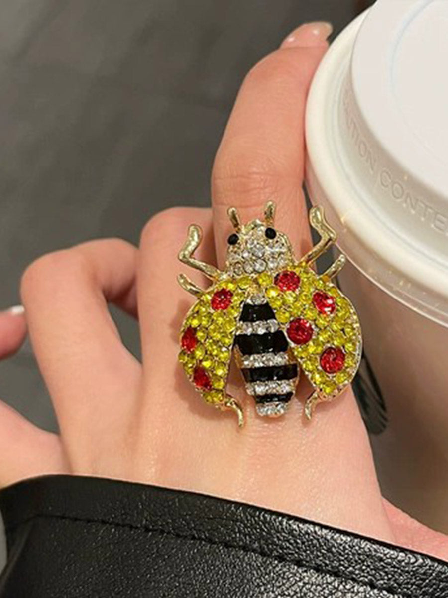 Insect Shape Rhine Stones Rings Accessories