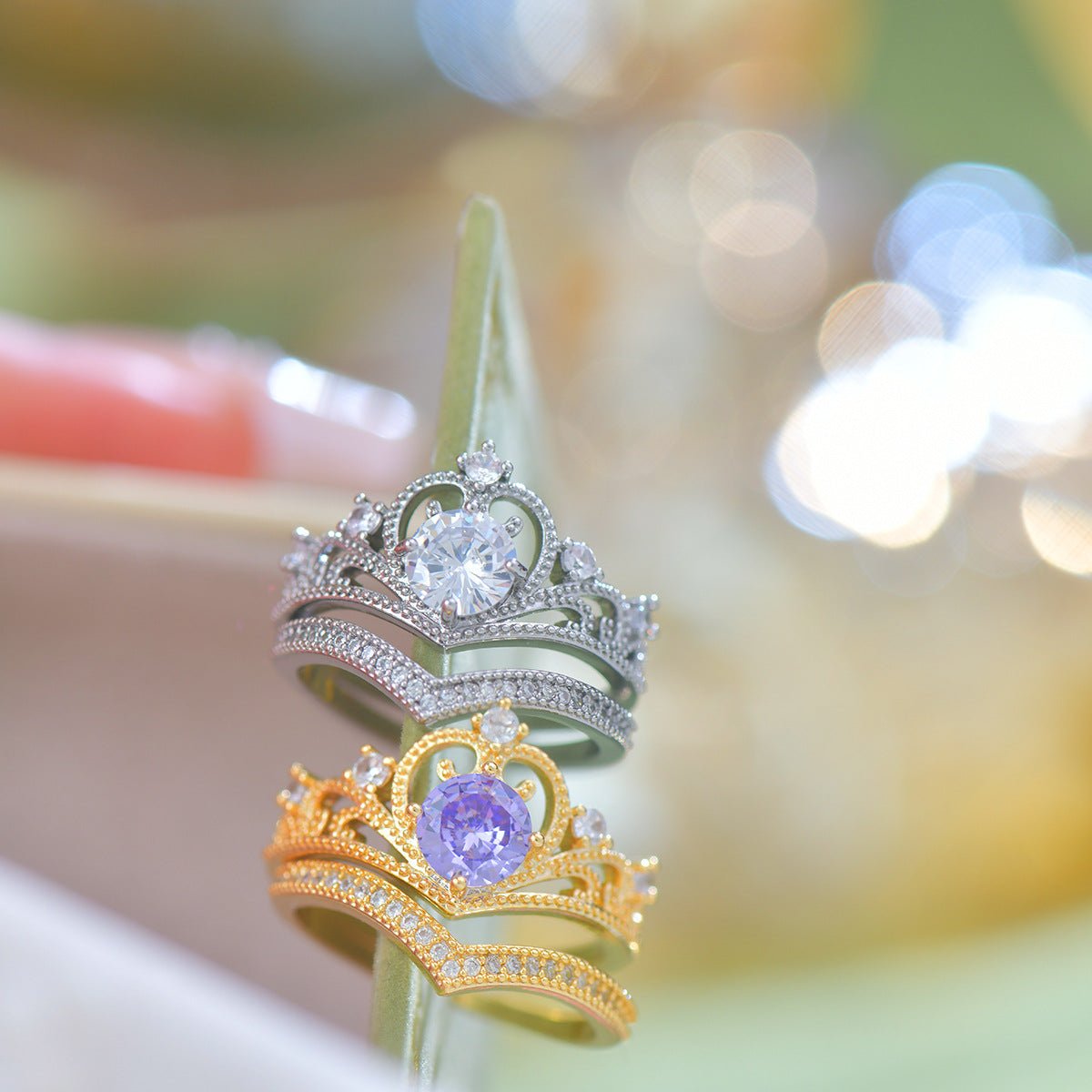 Diamond Tiara Ring Set