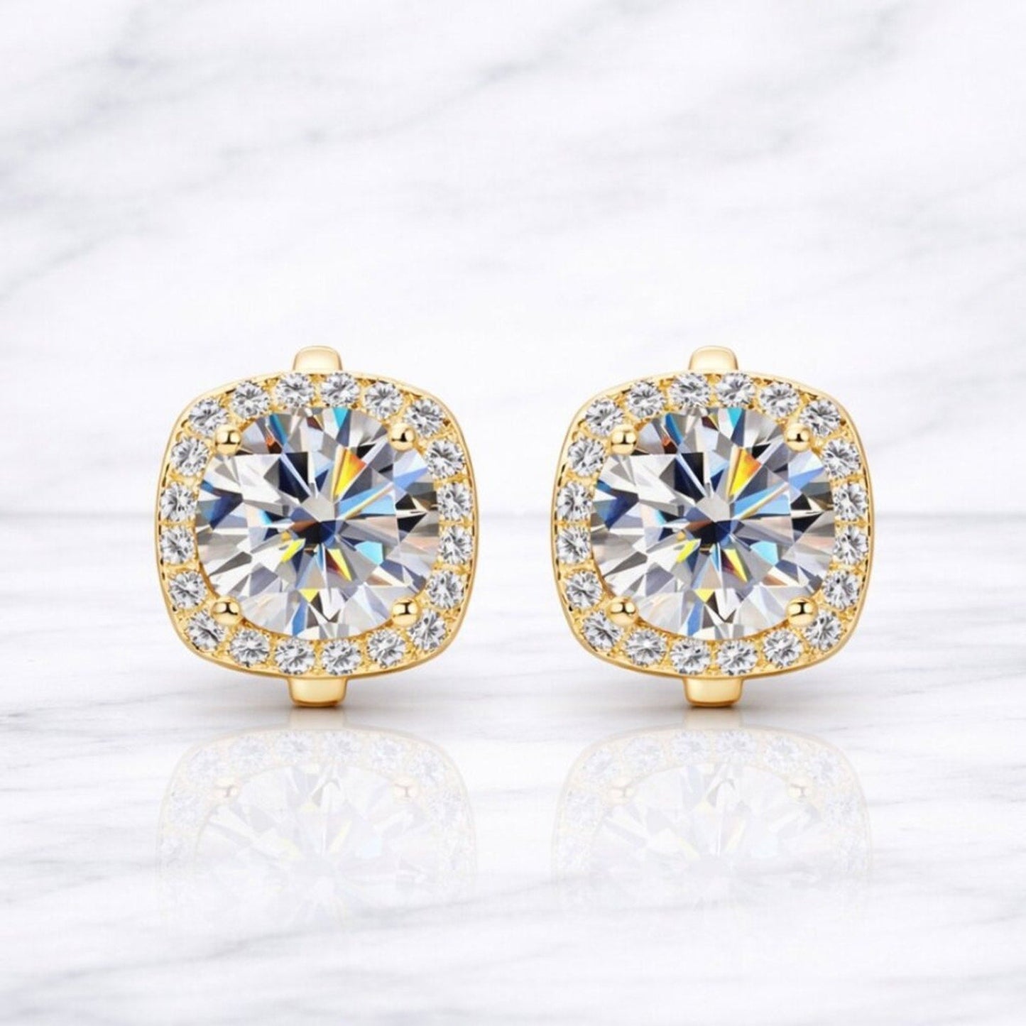 "portofino" 1 Carat Lab Diamond Earrings