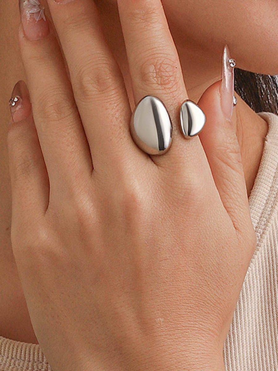 Geometric Shiny Rings Accessories
