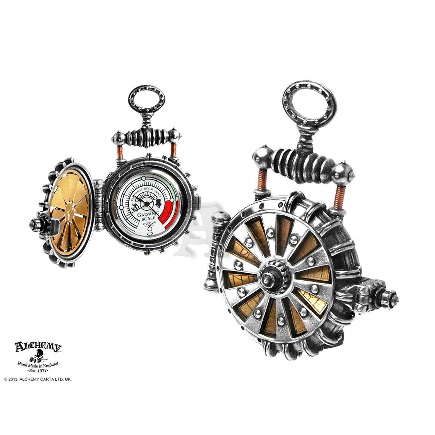 Eer Patent Solar Powered Turbine Fob Watch by Alchemy Gothic