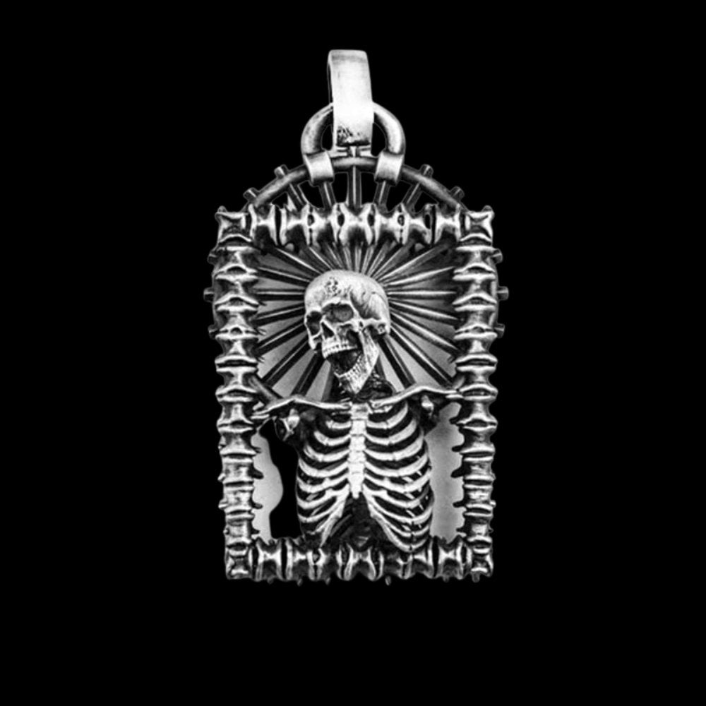 Holy Skeleton Skull Pendant
