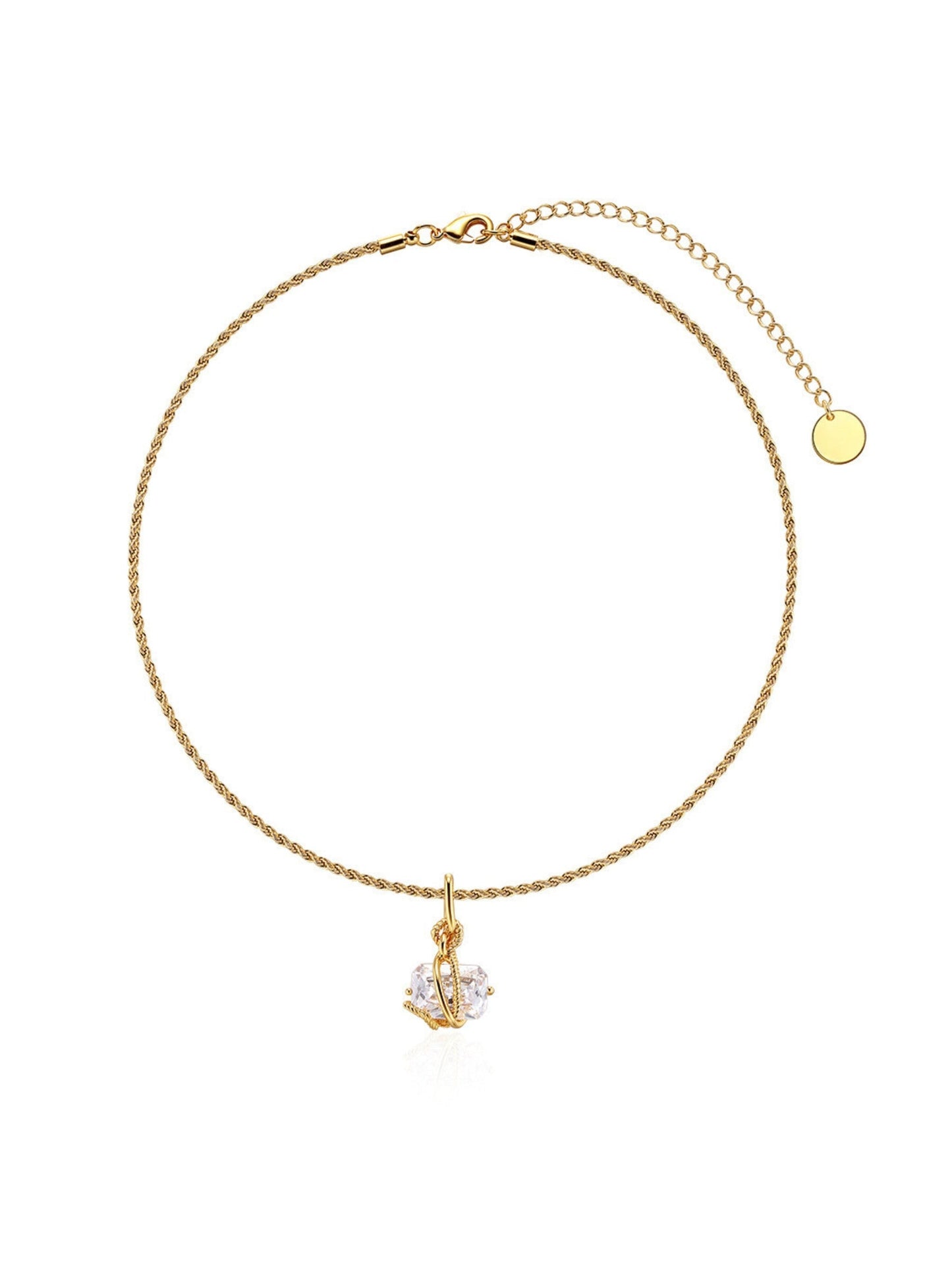 Valeria Crsytal Pendant Necklace