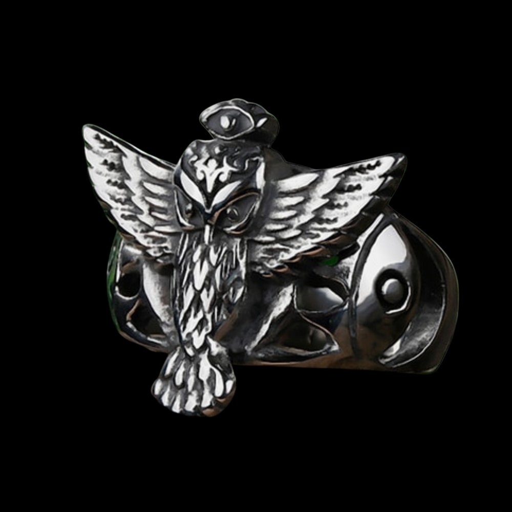 Magic Eye Owl Ring