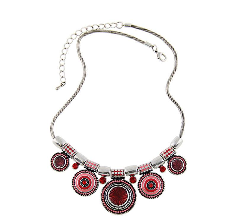 Colorful Bead Pendant Necklace