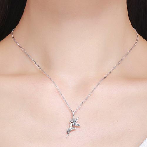 Flower Fairy Sterling Silver Necklace