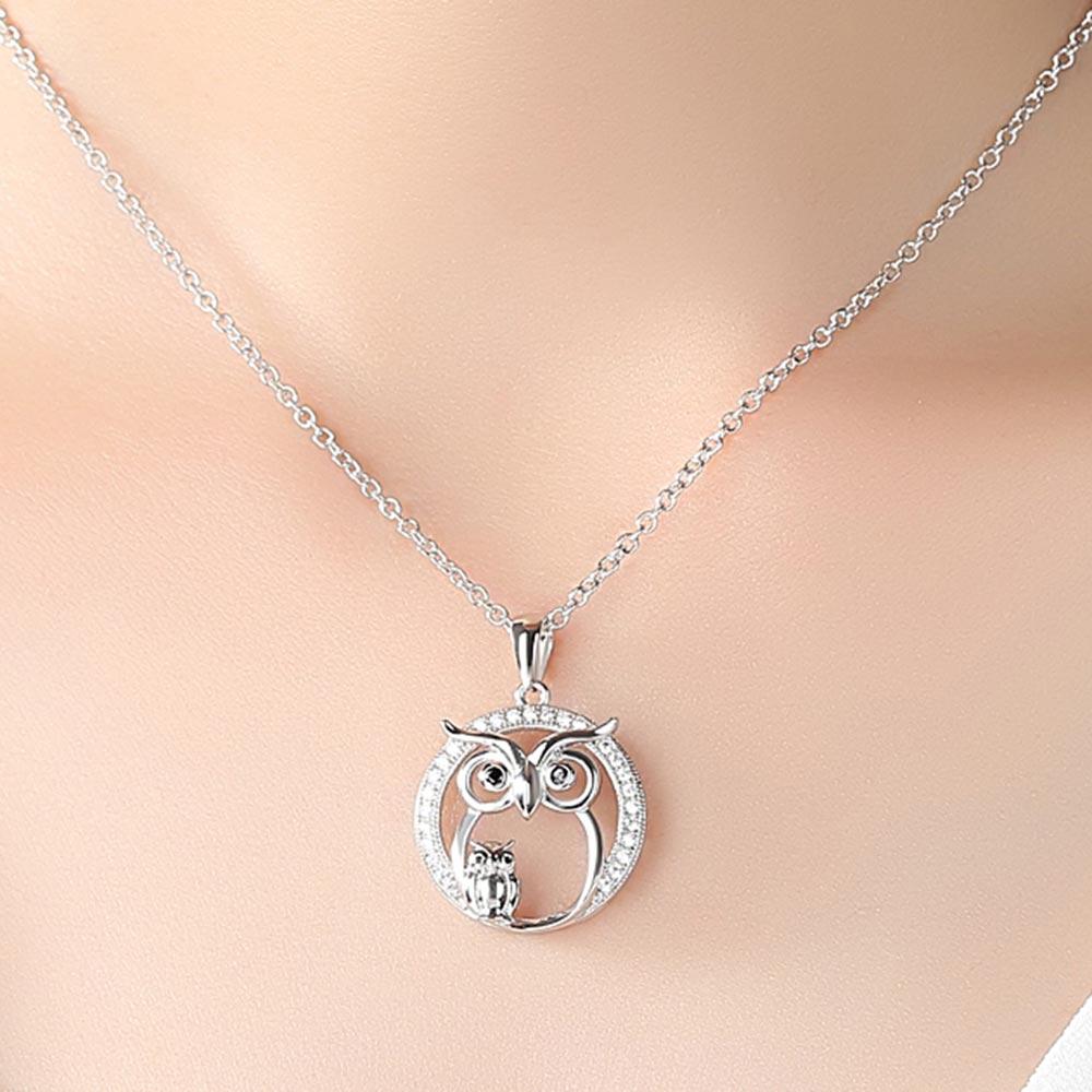 Owl Crystal Necklace