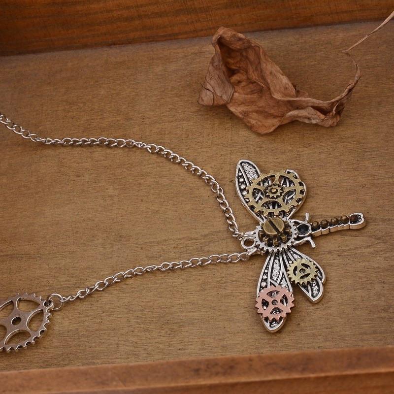 Steampunk Dragonfly Necklace