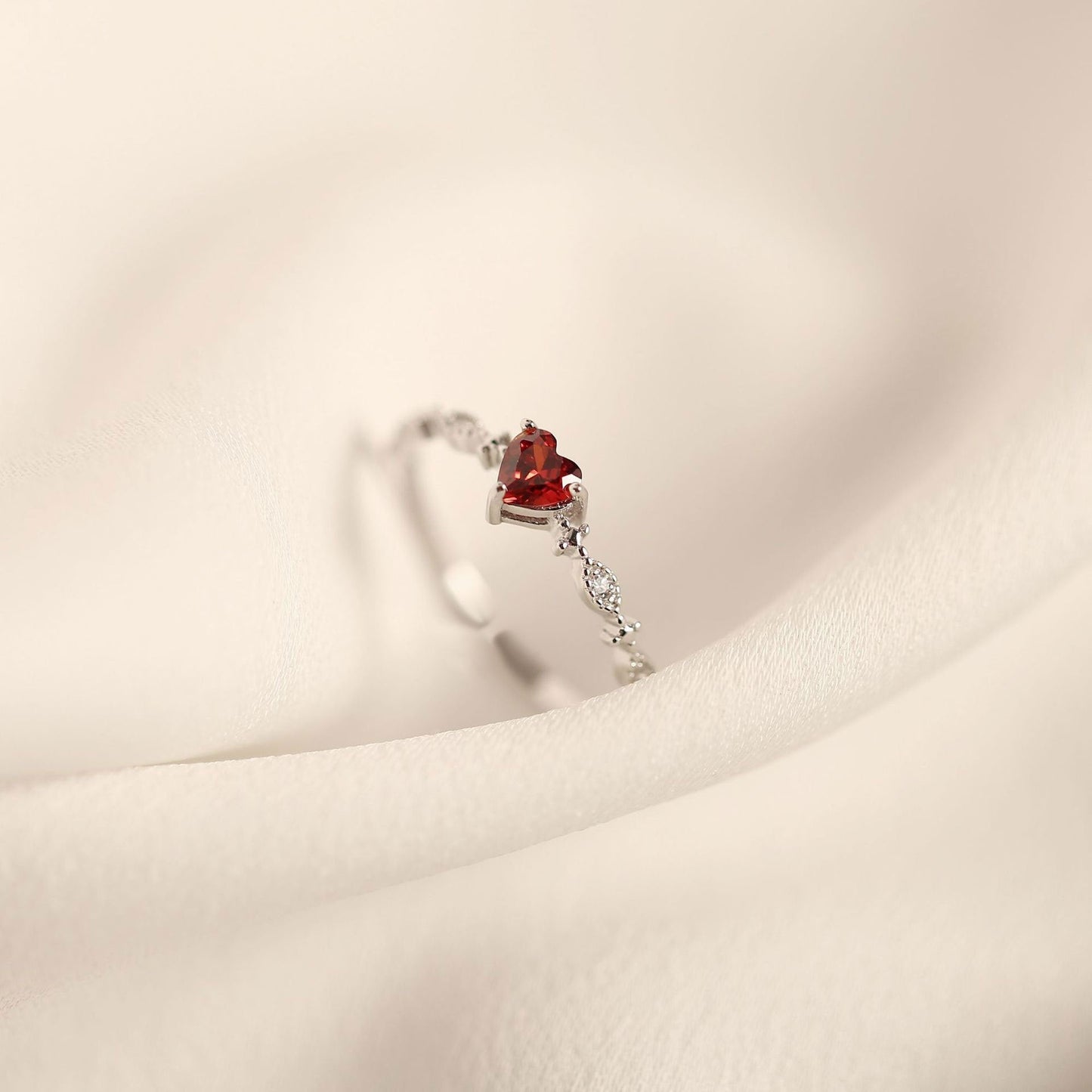 Ruby Heart Ring