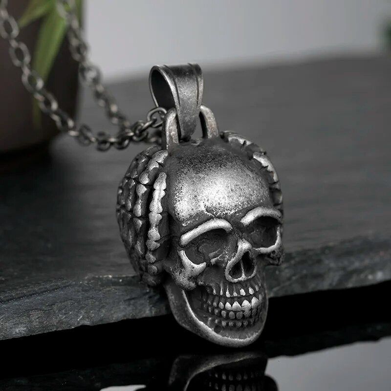 Silence of the Dead Skull Pendant