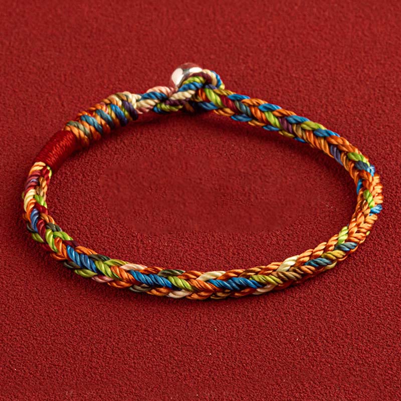Red String Bracelet With Silver for Luck & Protection