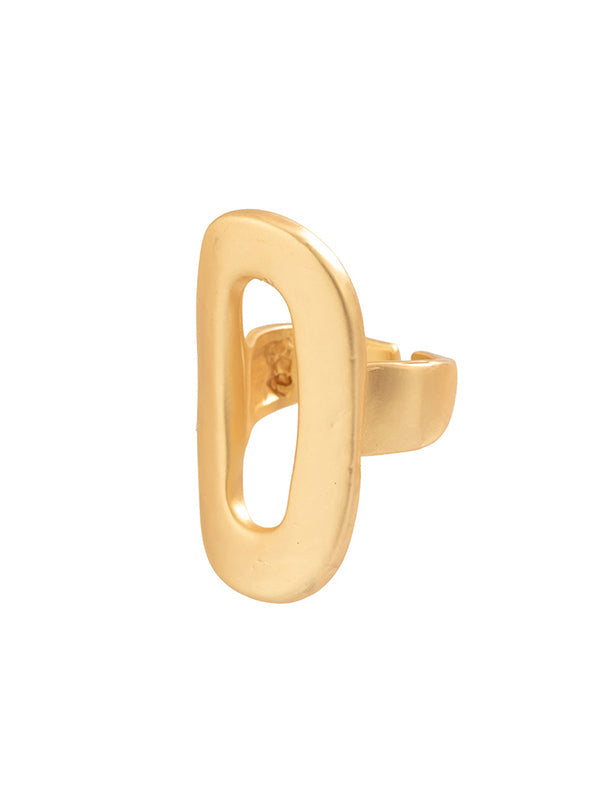 Adjustable Geometric Hollow Color Rings Accessories