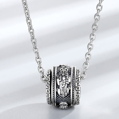 Buddha Stones Pixiu Luck Wealth Rotatable Necklace Pendant
