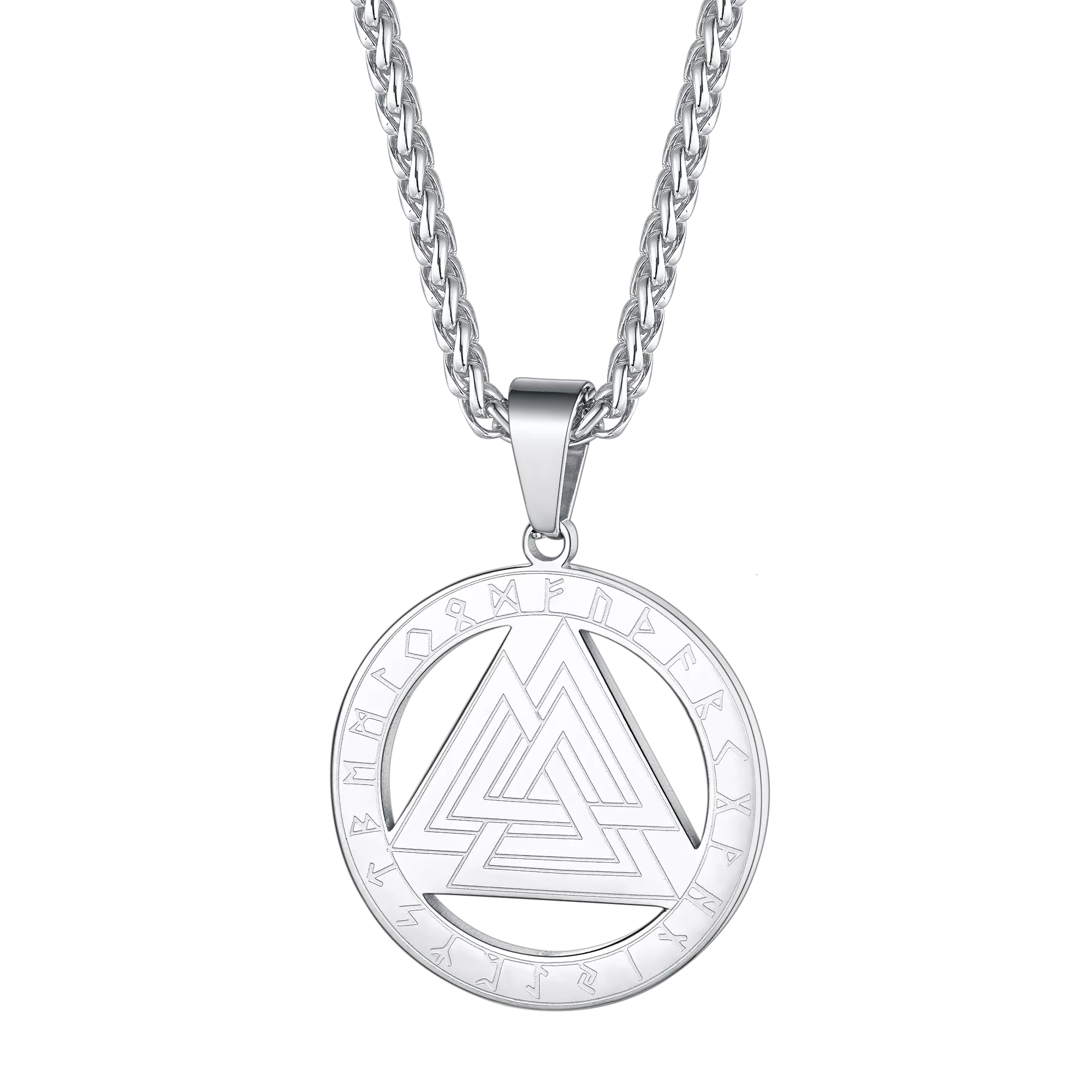Faithheart Viking Rune Valknut Necklace for