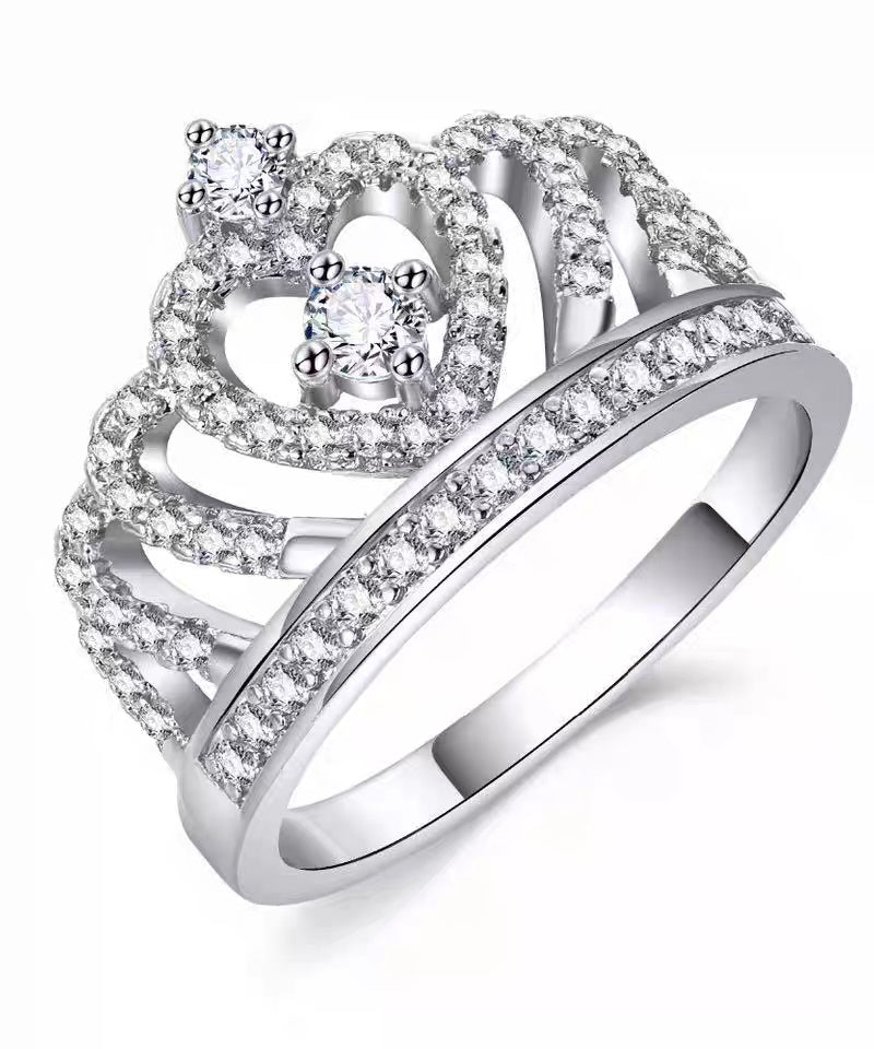 Stylish Silk Alloy Hollow Out Zircon Rings