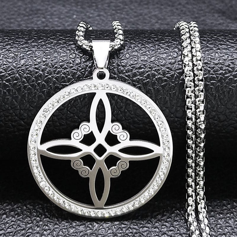 Shielding Spell: Enchanted Crystal Witches' Knot Talisman