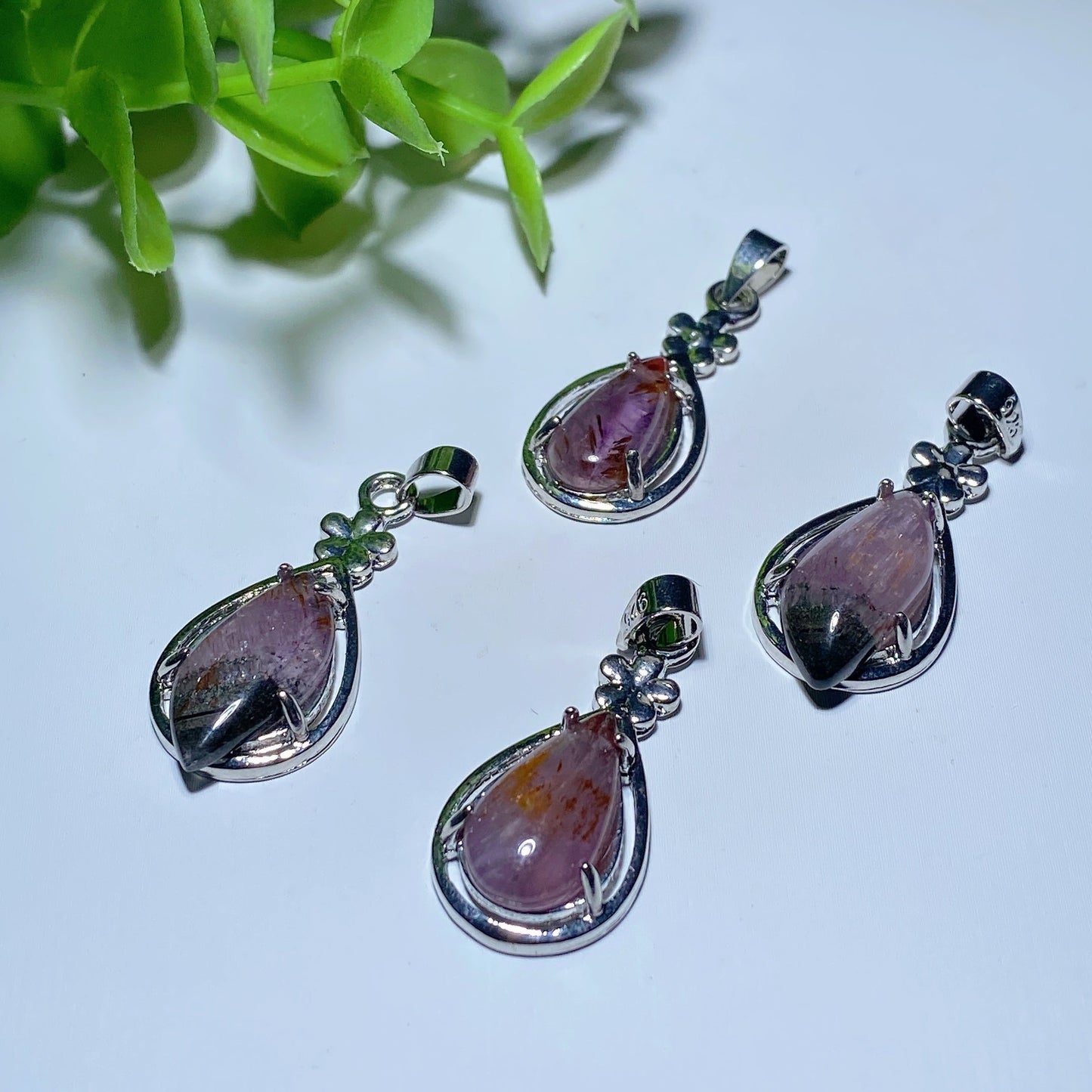 1.1 Inch Aura 23 Crystal Healing Pendant for Spiritual Protection