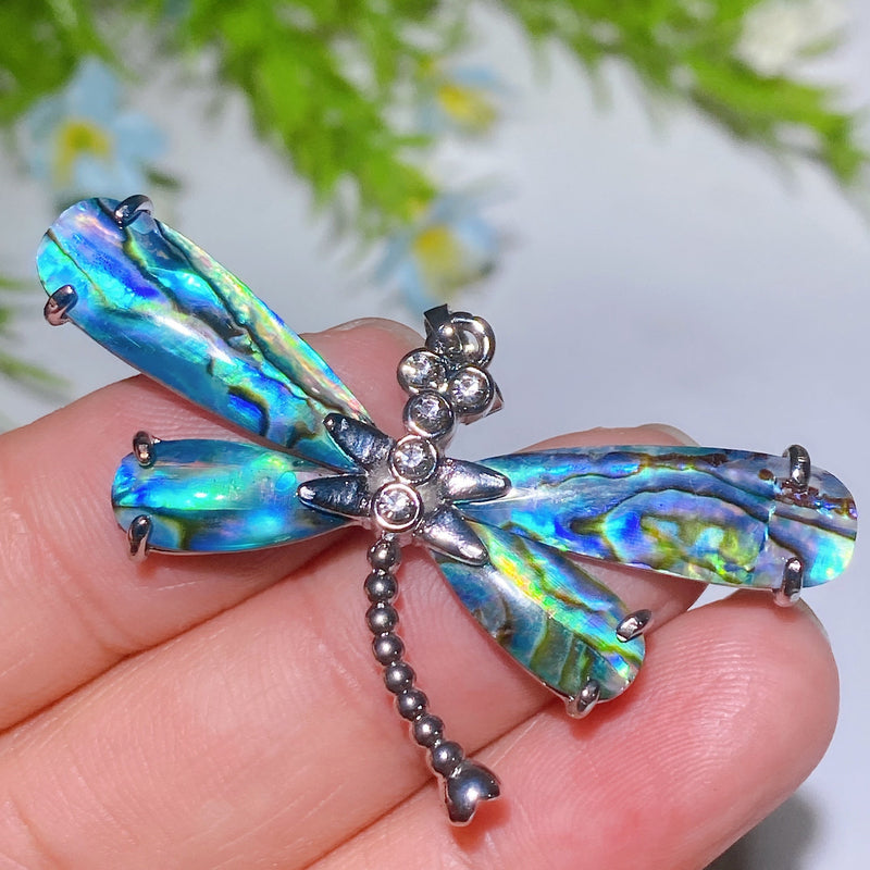 1.2-2.0 Inch Iridescent Shell Pendant Spiritual Necklace