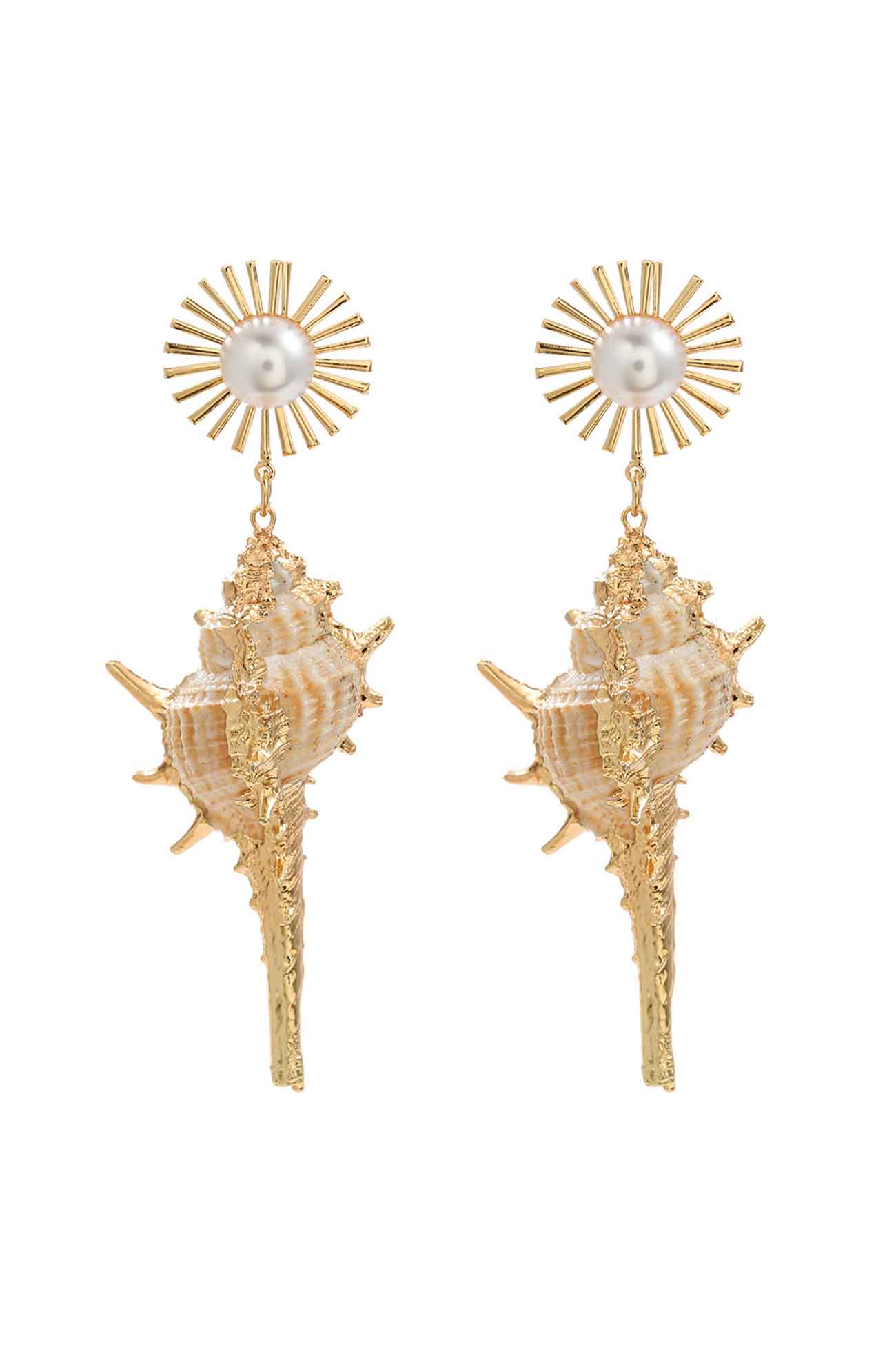 Shell Pearl Earrings