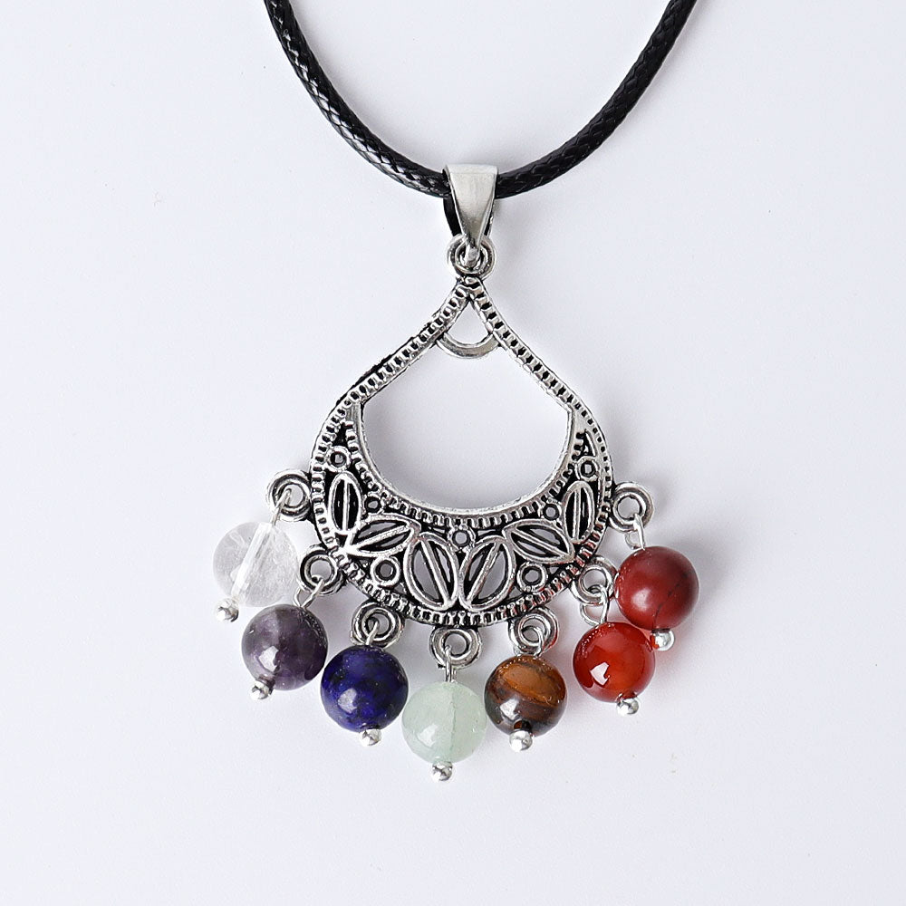 1.5 Inch Chakra Crystal Pendant for Energy Healing