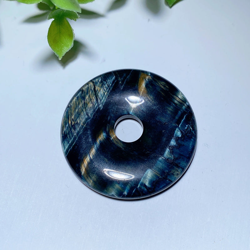 1.5 Inch Mixed Crystal Healing Donut Pendant Spiritual Jewelry