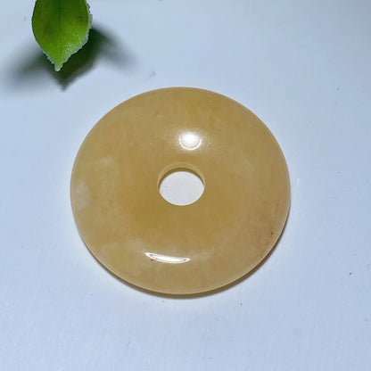 1.5 Inch Mixed Crystal Healing Donut Pendant Spiritual Jewelry