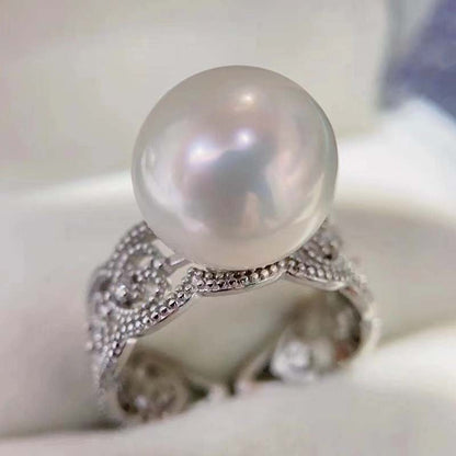 Lace 10-11mm Freshwater Pearl Ring