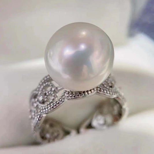 Lace 10-11mm Freshwater Pearl Ring