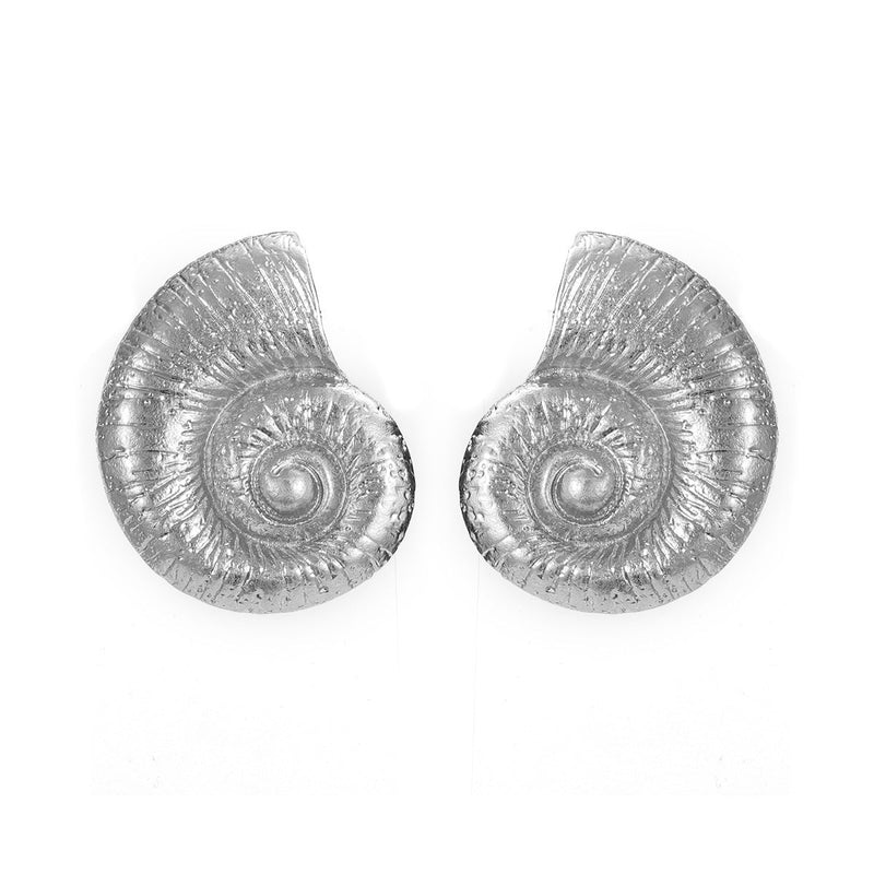 Fake Beach Style Conch Alloy Stud Earrings