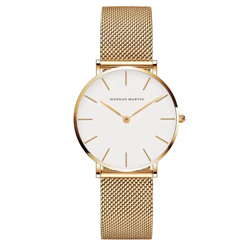 Rose Gold Wristwatch Featuring Quartz Movement