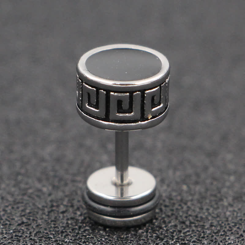 10mm Titanium Steel Balance Spiritual Earrings for