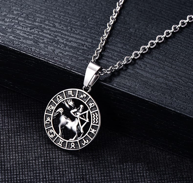 Celestial Zodiac Amulet Necklace