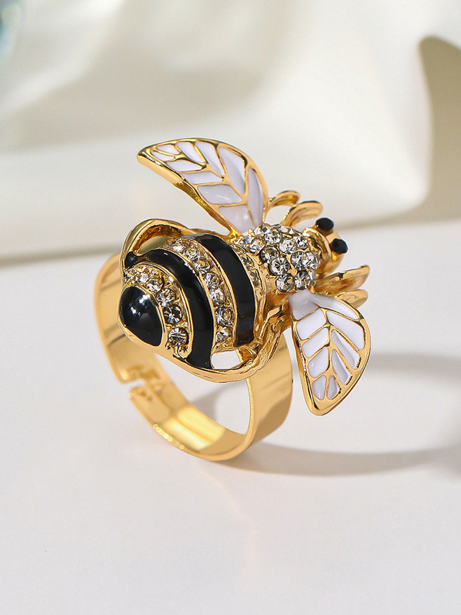 Insect Shape Rhine Stones Rings Accessories
