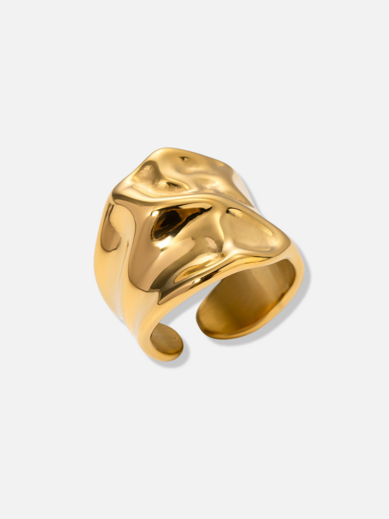 Aza Adjustable Gold Ring Set