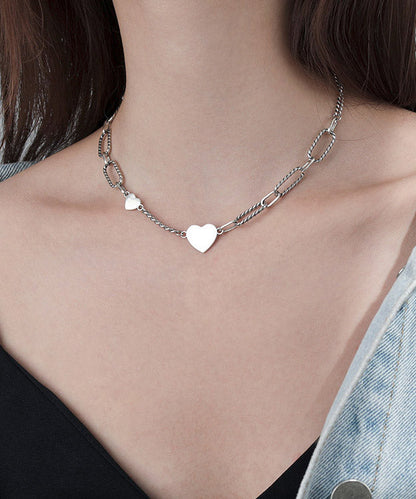 Sterling Silver Overgild Love Necklace
