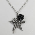 Dark Magic Rose Necklace